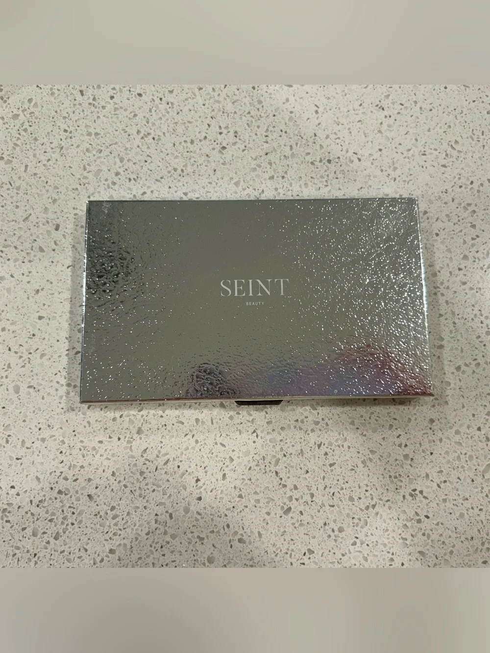 Seint IIID Makeup Palette Silver Magnetic Compact Case with Mirror 5x3 Retired
